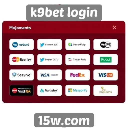 Métodos de pagamento disponíveis no K9bet login