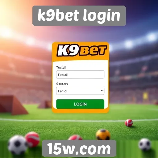 Interface do usuário do k9bet login em destaque